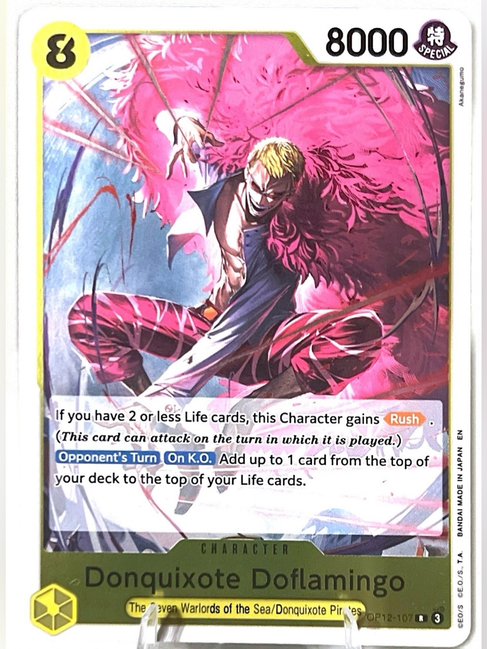 One Piece TCG: Legacy Of The Master  - DONQUIXOTE DOFLAMINGO OP12 - 107 NM